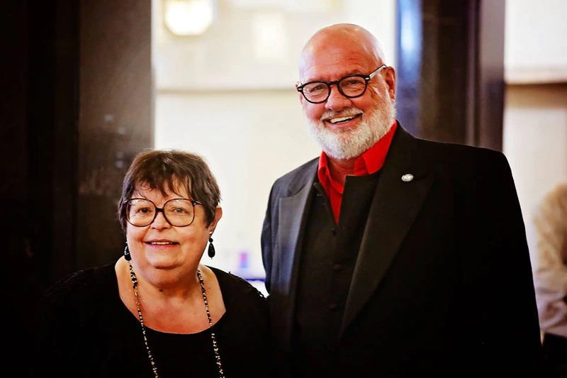 Ronald and Diana Gosses at a dinner event